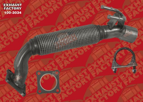 2012-2013 Kia Soul 2.0L Front Flex Pipe Direct Fit Fits 2012 2013 Kia Soul | Aluminum | Silver | 5 Years Manufacturer Warranty | Canada