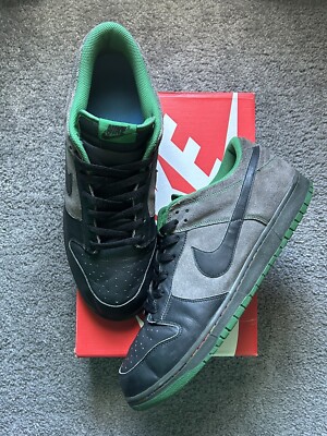 Size 14 - Nike Dunk CL Low Rasta Pack - Black Pine Green for sale