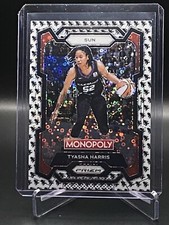 2024 WNBA Prizm Monopoly  Tyasha Harris #24 Monopoly Man White Black Prizm Sun