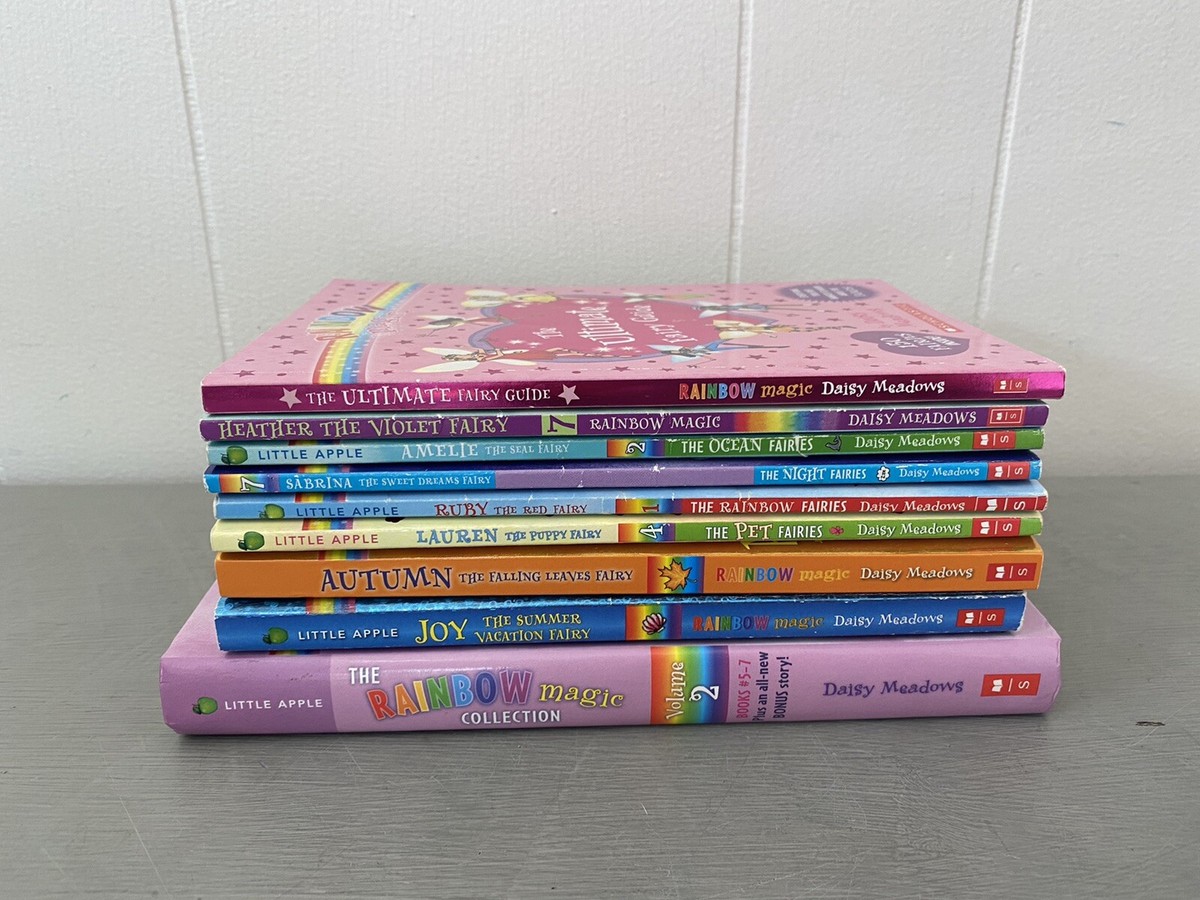 Rainbow Magic FairyLot of 9 Chapter Guide Books Daisy Meadows