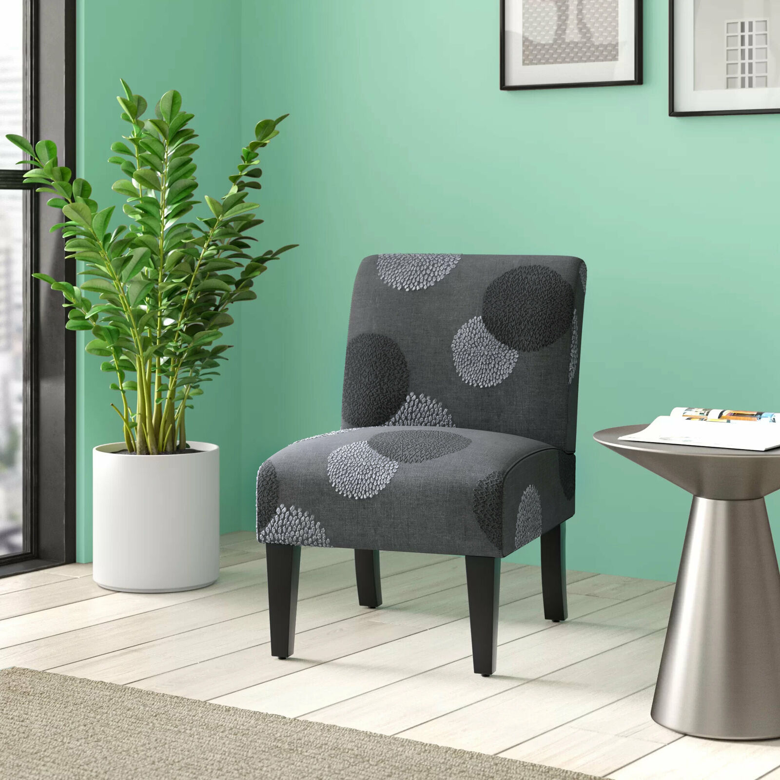 Velvet Living Room Accent Chairs Upholstered Furniture Lounge Bedroom Charcoal For Sale Online EBay