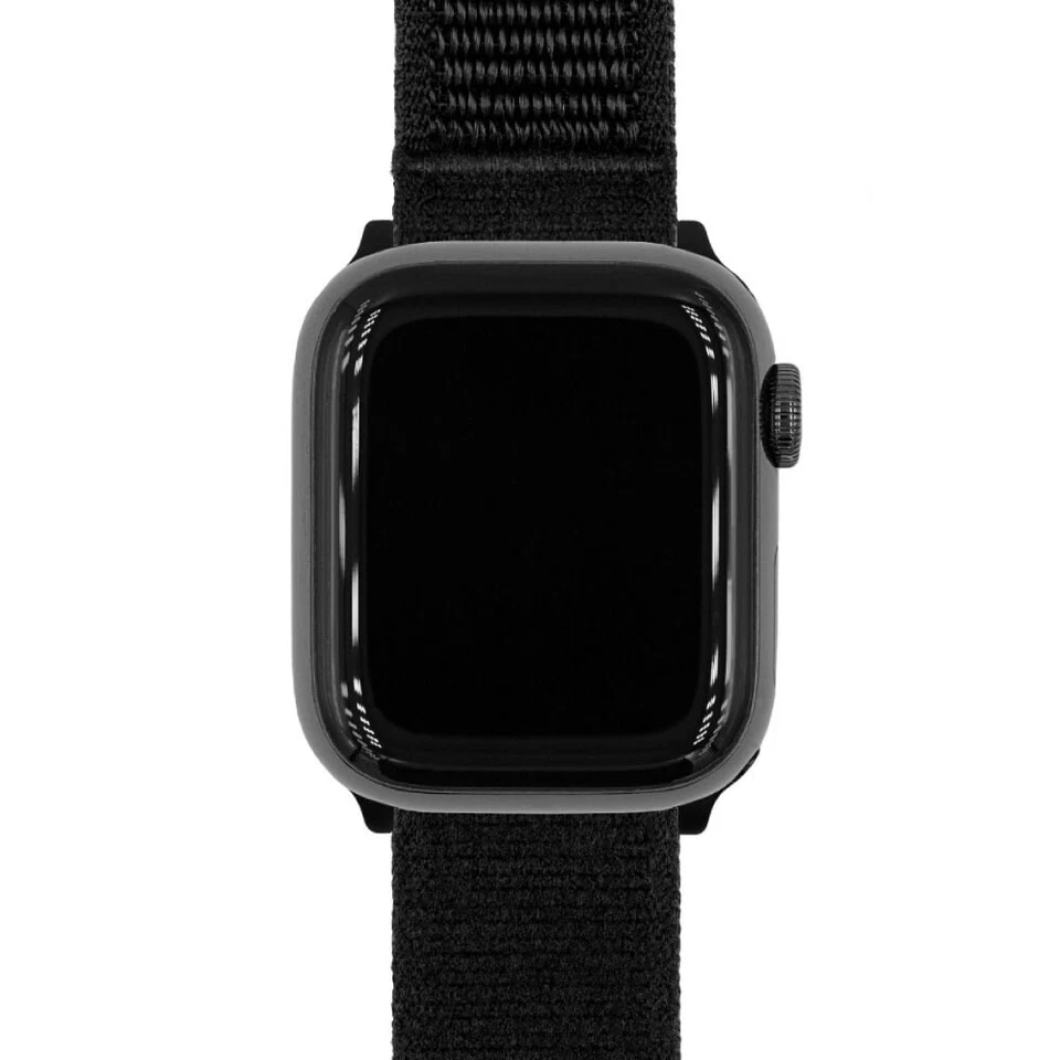 Hirsch Vocem Black for smartwatch Strap Soft, Elastic & Versatile, 20 mm Foto 2 de 4