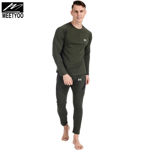 Men Long Johns Thermal Underwear for Winter Ski Warm Fleece Lined Base Layer Set - Picture 1 of 13