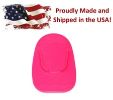 Motorcycle Kickstand Pad Plate Side Kick Stand Base for Yamaha Honda Harley Pink