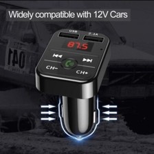 Car Bluetooth Media Player, Charger, And Hands Free Link
