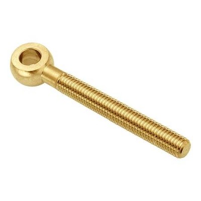 Ampg Zebm20x150-Br Fixed Rod End, Brass, Plain, M20-2.50 Thrd Sz, 118 Mm Thrd Lg