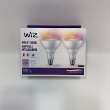 Wiz Smart Bulbs 2-pack 7.2 BR 30 WI-FI led 16m colors 65w eq. 7.2 w 650 lumens