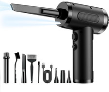 Compressed Air Duster, Electric Air Blower Cleaner with LED Light for Computer,