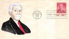 1072 3c Andrew W. Mellon, Collective hand painted add-on cachet, OAK [431252]