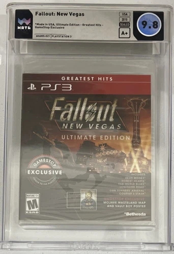 Fallout New Vegas Ultimate Edition Gamestop Poster PS3 New Sealed WATA 9.8 A+