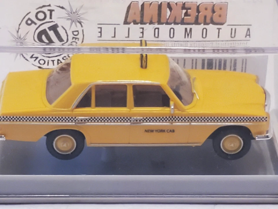 Miniatura Brekina Mercedes Taxi Cabina Nueva York 23520 ~ Nuevo ~ nuestro # t3838 Foto 4 de 4