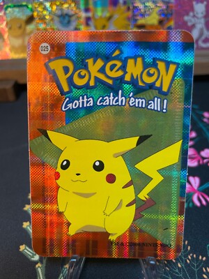 Pikachu #025 - Vintage Vending Machine Prism Sticker 2000 - Pokemon Card