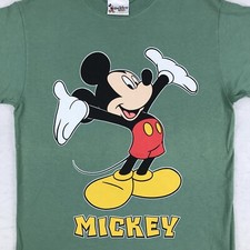 NOS vintage 90s MICKEY MOUSE WALT DISNEY WORLD T-Shirt SMALL/MEDIUM cartoon