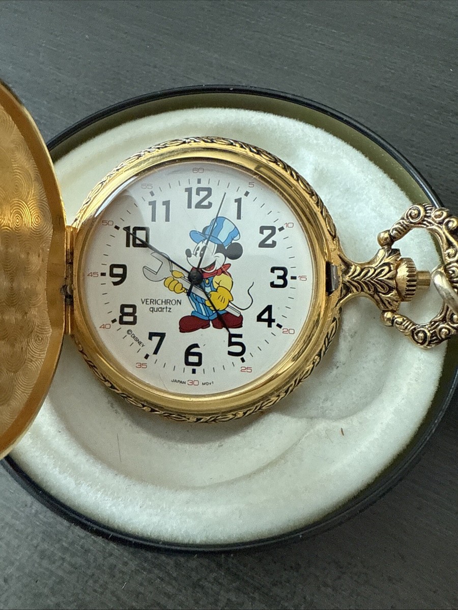 激レア！ビンテージ】VERICHRON社 ディズニー ミッキーマウス 懐中時計