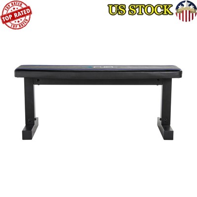 Flat Weight Bench Durable Steel Heavy Duty 500lbs Capacity Home Gym Exercise New