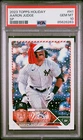2023 Topps Holiday SP SANTA HAT #H1 Aaron Judge PSA10 NY Yankees