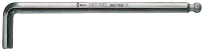 Wera 022067, 950 PKL L-Key, Metric, Chrome-Plated, 12 x 248 mm