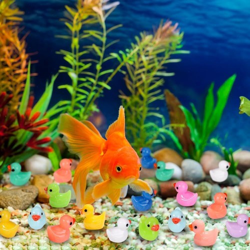 200Pcs Tiny Ducks 10 Colors Little Duck Figures Mini Resin Ducks Plastic Small - Picture 7 of 12
