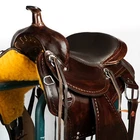 16" Western Leather Horse Saddle American Leather Flex Tree Trail Saddle