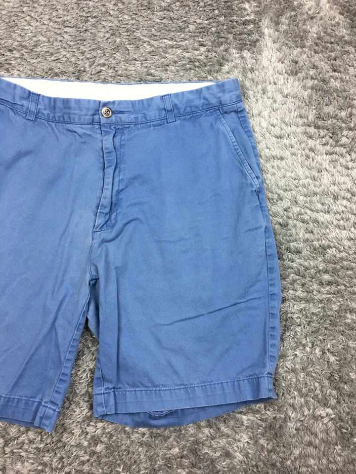 Шорты хаки повседневные Roundtreee & Yorke мужские размер 38 синие саржа чино - Изображение 2 из 4