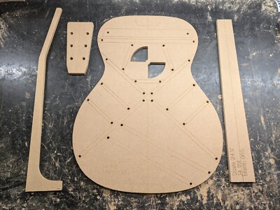 Akustikgitarre Vorlage Gitarrenbauer Kit