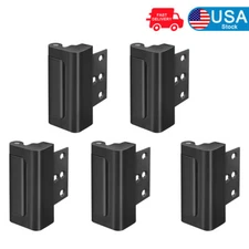 5PACK Home Security Child Safety Door Lock Door Reinforcement Lock Black US