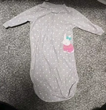 Carters Baby Girl's 0-9 Months Scarfed Terrier Dog Fleece Sleep Bag, Sleeper