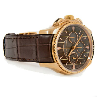 NEW HAMILTON Rose Gold-tone Automatic Chronograh Men's Watch