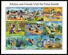 PALAU 340 - Mickey and Friends Visit Palau "Souvenir Sheet" (pb51169)