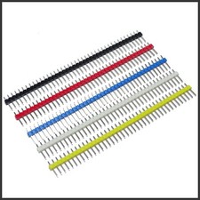 5x Stiftleiste Set farbig 40 Pins 2,54mm Stec...