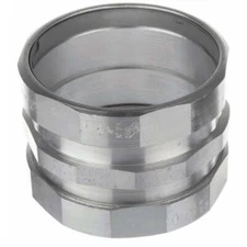 AmericanFittings Zinc Plated Alloy Steel DualRated EMT Compression Coupling3Inch