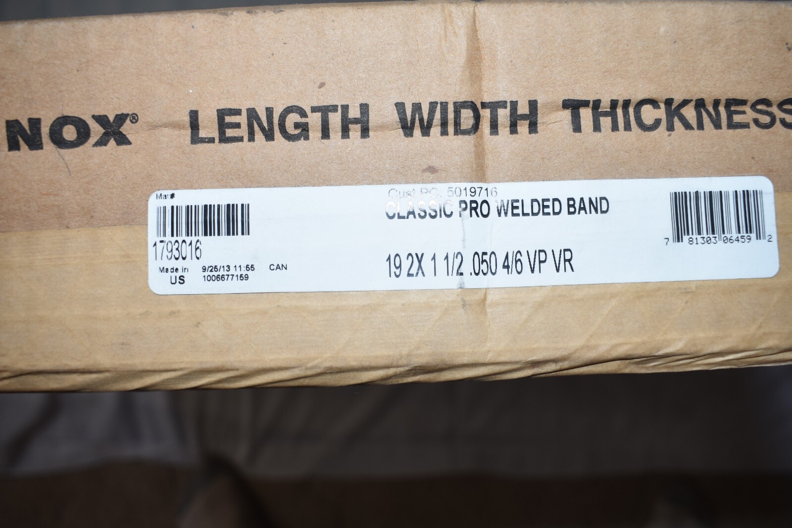 Lenox Classic Pro BiMetal Band Saw Blade 19' 2" (230") x 2" x 0.50", 4