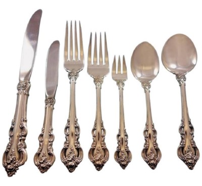 El Grandee by Towle Sterling Silver Flatware Set for Service 63