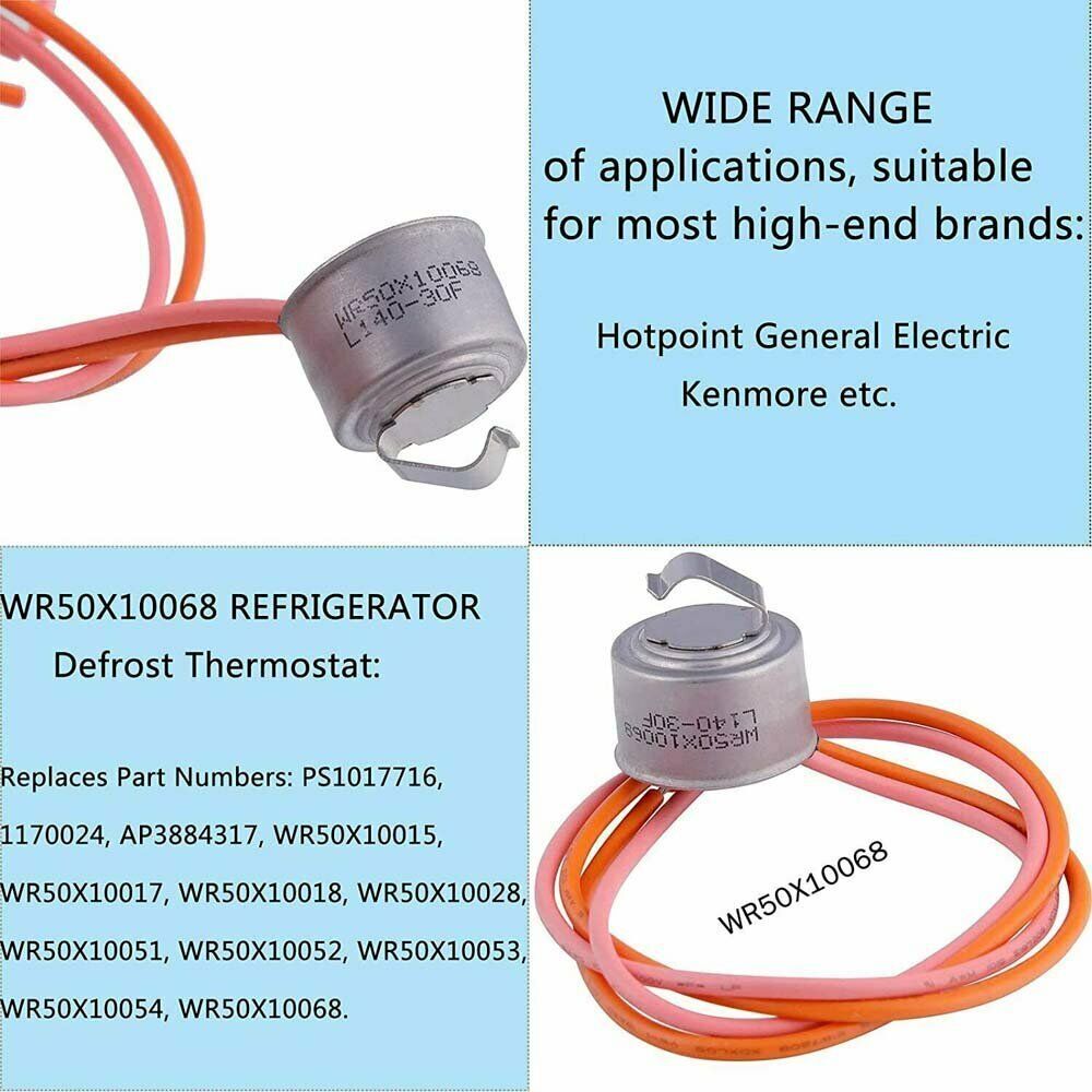 Replacement Refrigerator Defrost Heater Kit – Fits GE GSL25JFTABS, ESH25XGPABB & More