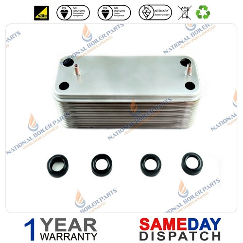 Baxi Duotec Combi 24 28 33 40 He 16 Platten Warmwasser Wärmetauscher 248723