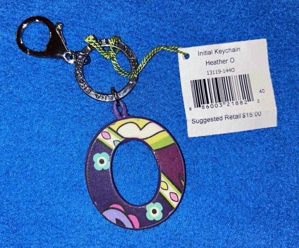 Llavero inicial Vera Bradley Heather O 13119-1440 letra "O" Foto 2 de 4