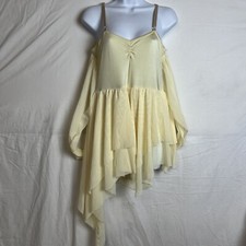 Weissman Dance Child's Yellow One Piece Bodysuit Dance Dress Size XXLC