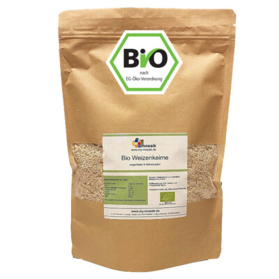 Bio Weizenkeime, ungeröstet, fettreduziert 1000g von my-mosaik