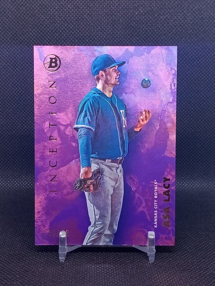 2021 Bowman Inception Asa Lacy Fuchsia Foil /75 Kansas City Royals #17