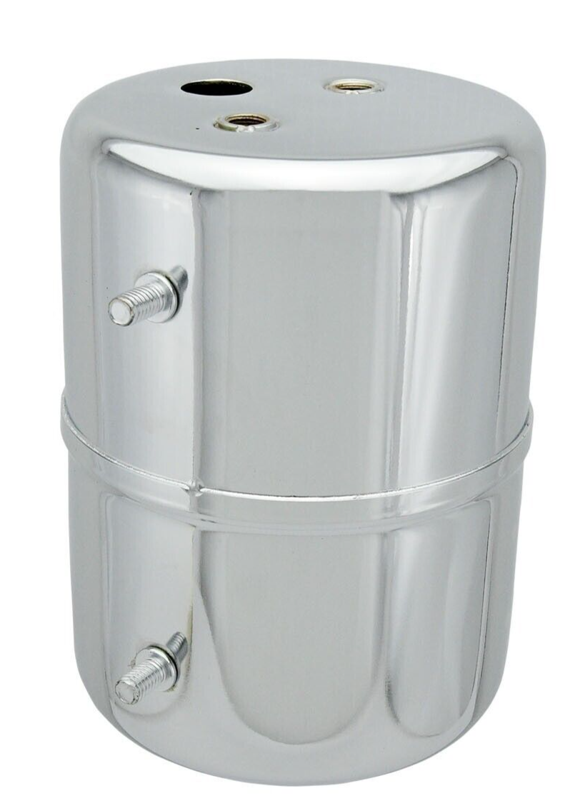 Universal Chrome Power Brake Vacuum Canister / Reservoir