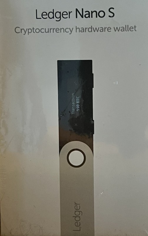 Ledger Nano S Cryptocurrency Hardware Wallet Sealed NIB