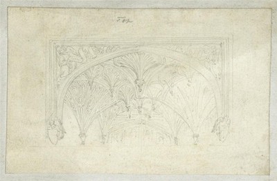Frederick William Fairholt Miniaturzeichnung Grand Tour Architekturstudie 4