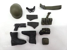 Lot 10 The Ultimate Soldier  GI Joe 1/6 Scale 11" inch Figure  Accessories