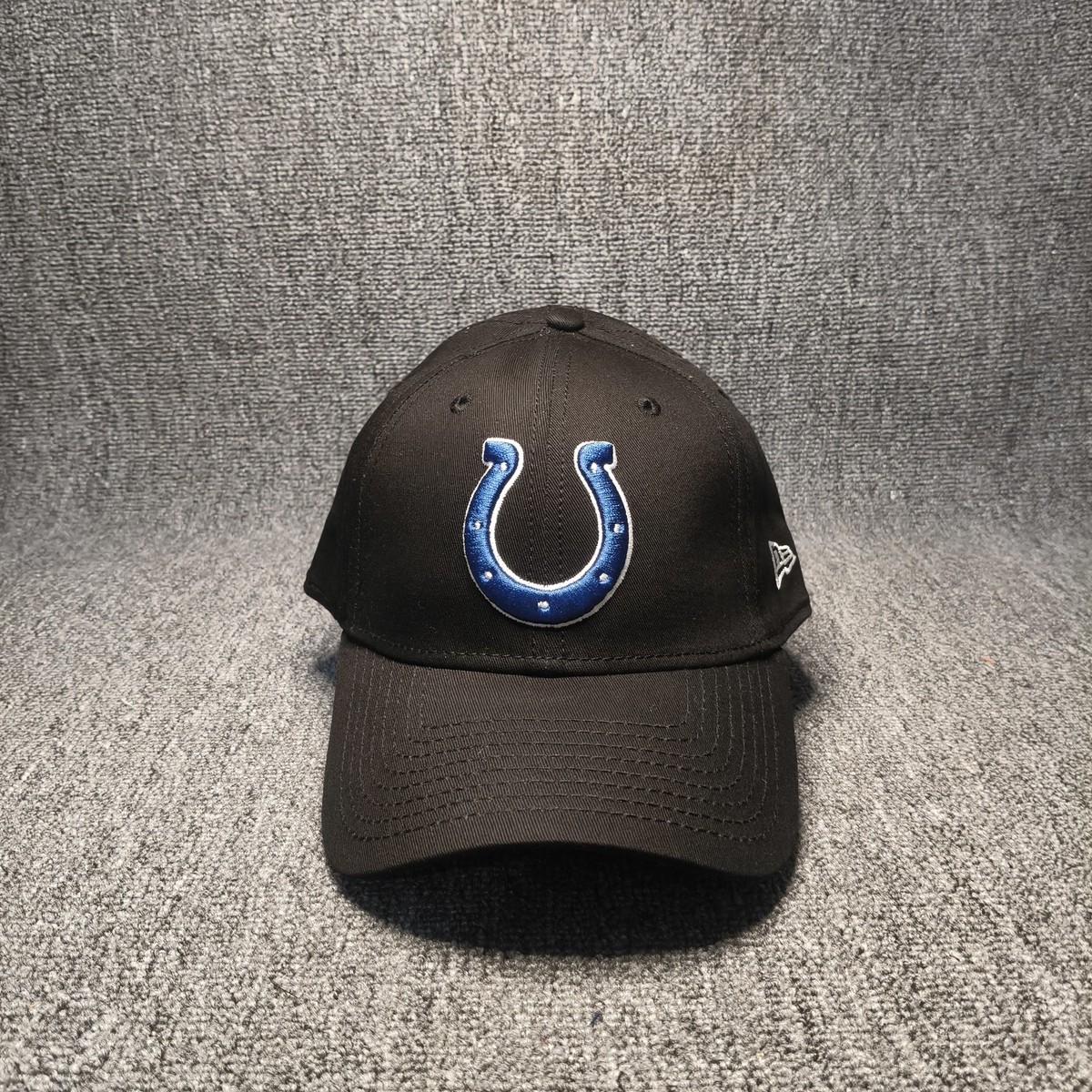 New Era Indianapolis Colts NFL Black Strapback Hat Cap