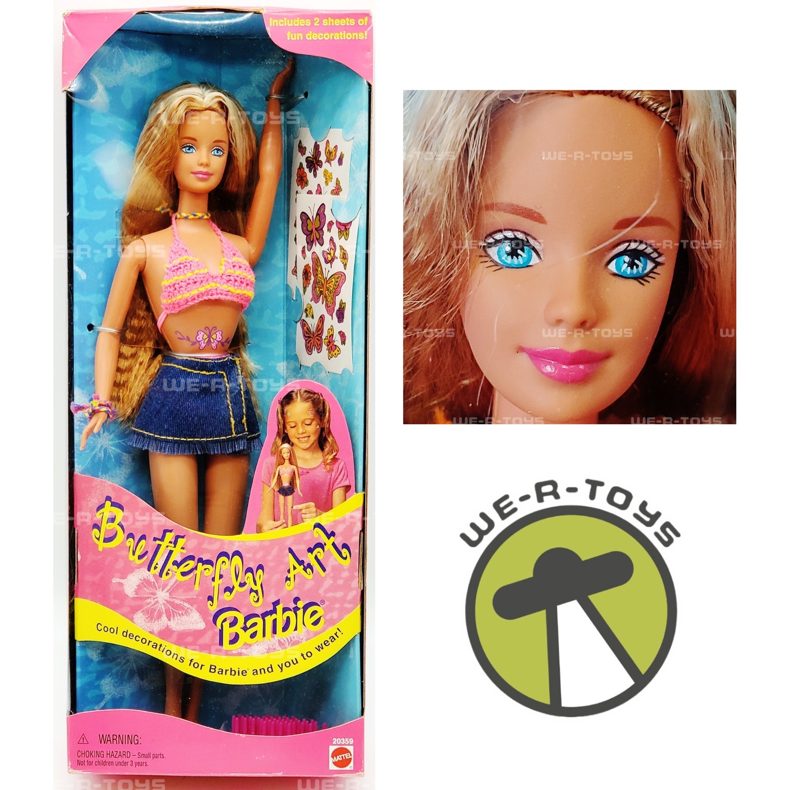 Butterfly Art Barbie Doll 1998 Mattel No. 20359 NEW