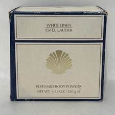 Estee Lauder White Linen Perfumed Body Powder Sealed 4.25 oz 120 g New In Box