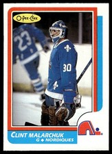 1986-87 O-Pee-Chee Clint Malarchuk Rookie Quebec Nordiques #47