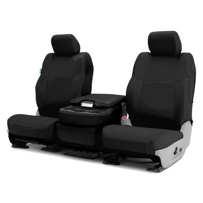 For Toyota Tundra 07-13 Cordura Ballistic 1st Row Black Custom Seat Covers