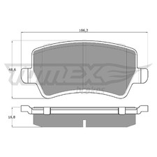 Satz Bremsbeläge Bremsklötze hinten für Volvo XC60 1 156 XC70 2 136 26232364
