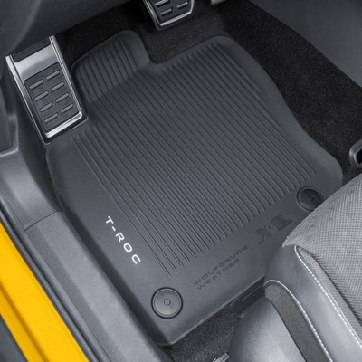 Original VW T-Roc II Allwettermatten Gummimatten Gummifußmatten Set 2GV06150082V